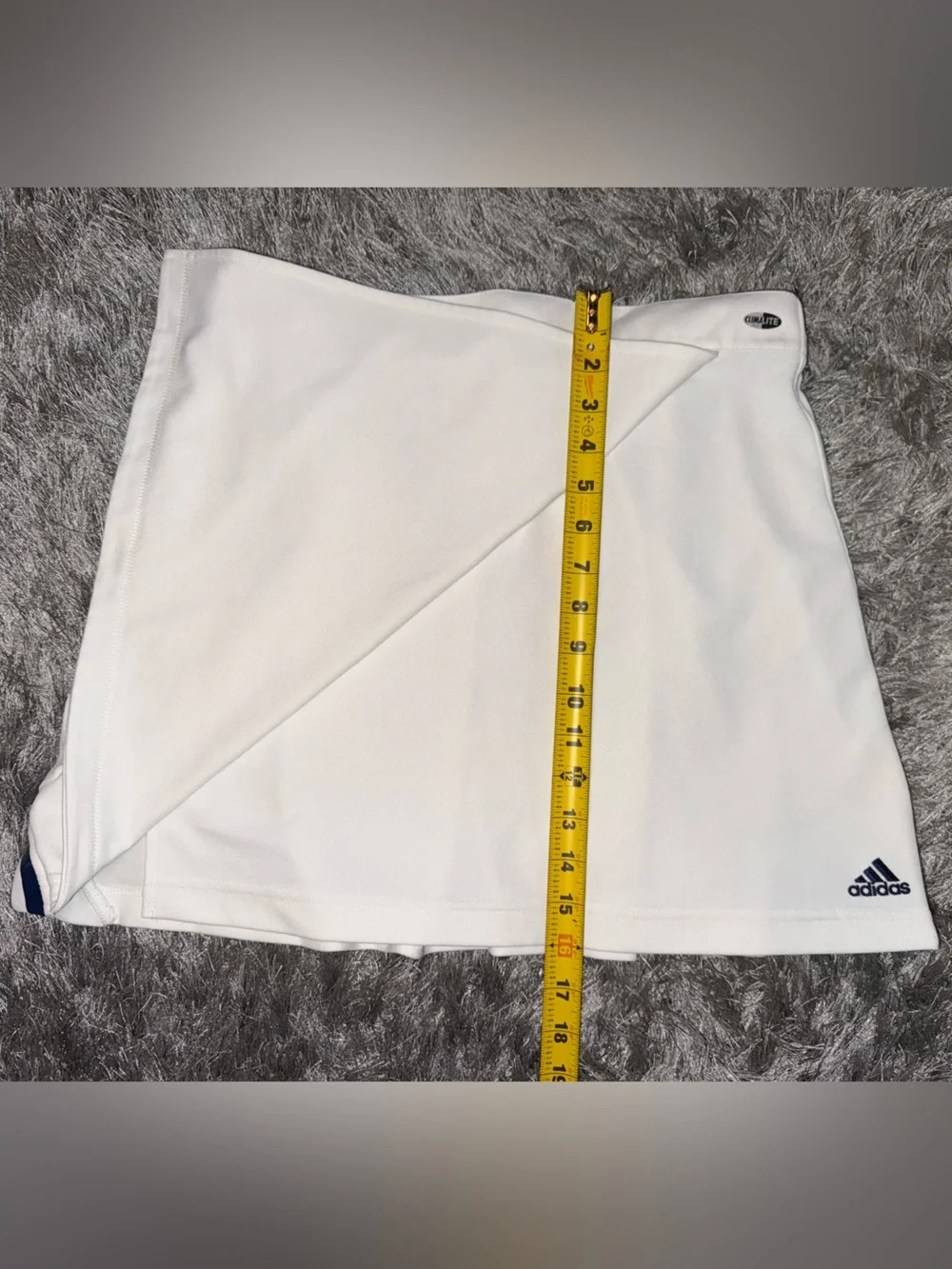 adidas White Skirt with Navy Accent Size: L - Picture 2 of 3